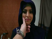 Stunning Arab κορίτσι In Beautiful Blue Veil