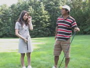 Ιάπωνες μετά το τουρνουά γκολφ Πίπες